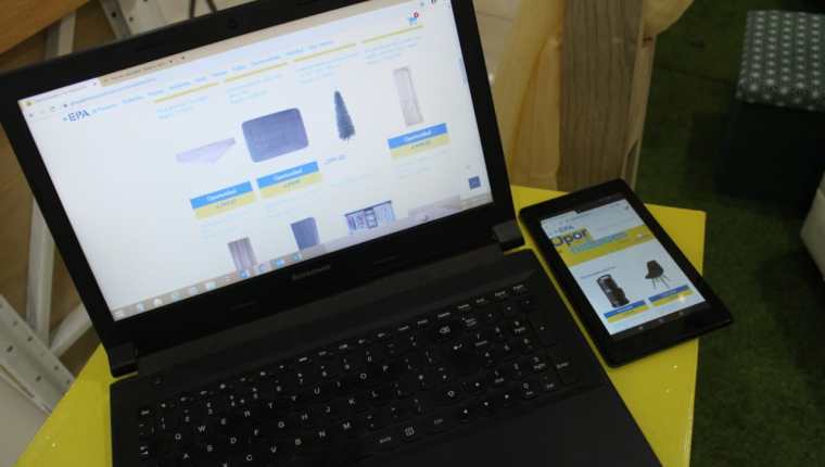 Los clientes de Epa ahora pueden realizar sus compras por medio de su plataforma digital. Foto Prensa Libre: Norvin Mendoza