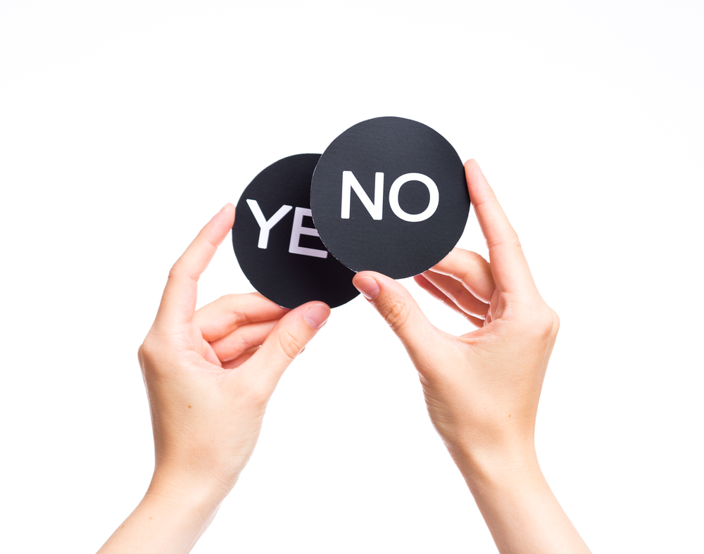 No tenemos la obligación de decir que sí a todo. (Foto Prensa Libre: Shutterstock)