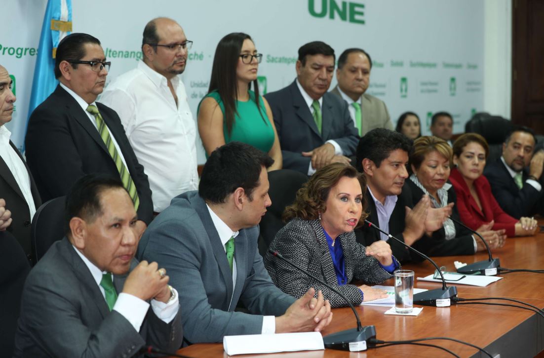 El desencanto entre el grupo afín de Barreda y el Torres fue evidente en 2020, un año antes toda la UNE acuerpaba a la excandidata presidencial. Fotografía: Prensa Libre.