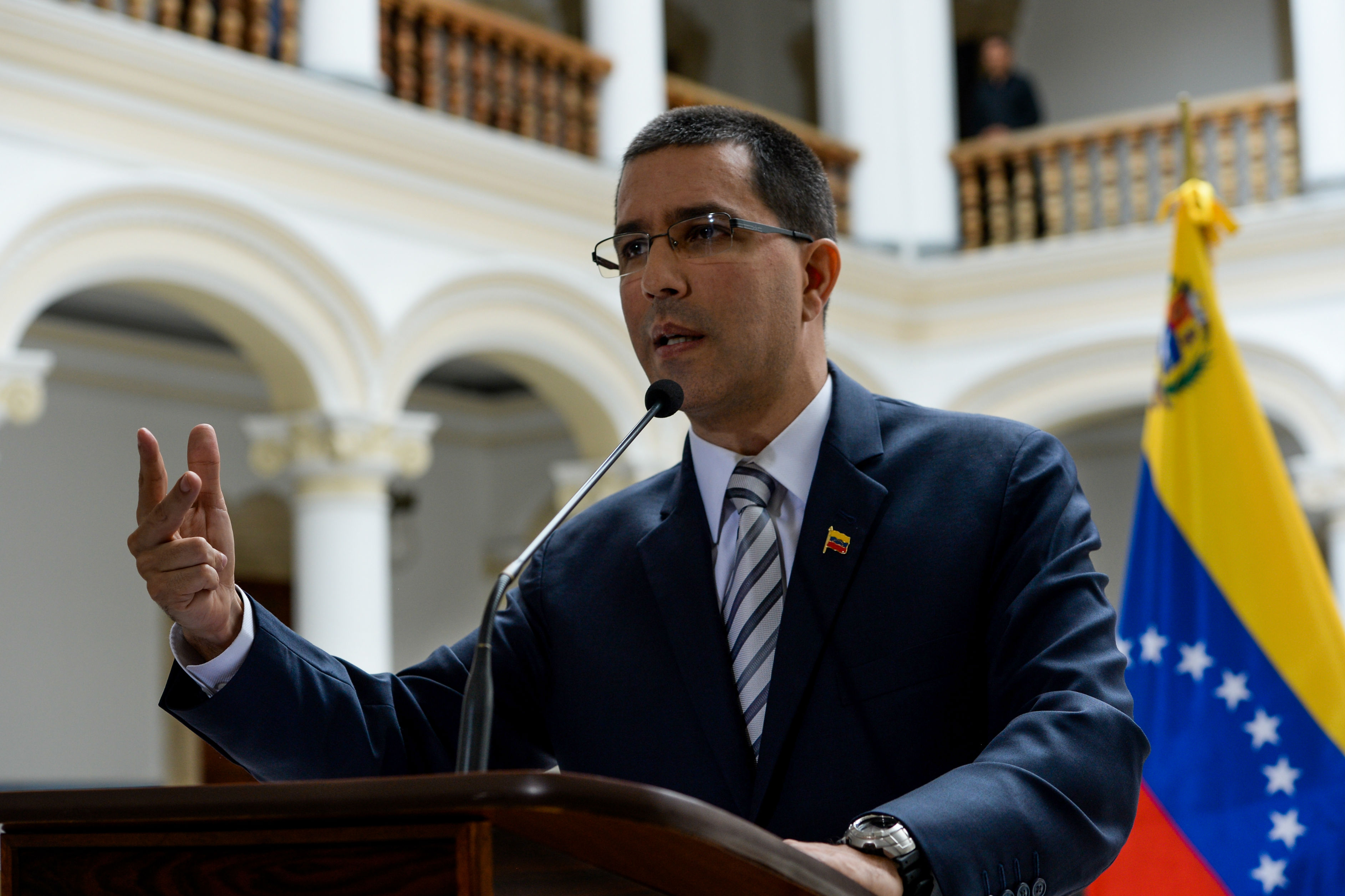 Jorge Arreaza, canciller venezolano. (Foto: AFP)