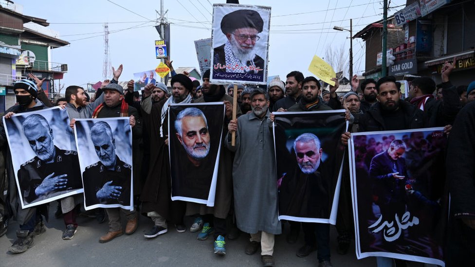 La muerte del general ha desatado manifestaciones en las calles de Teherán. GETTY IMAGES