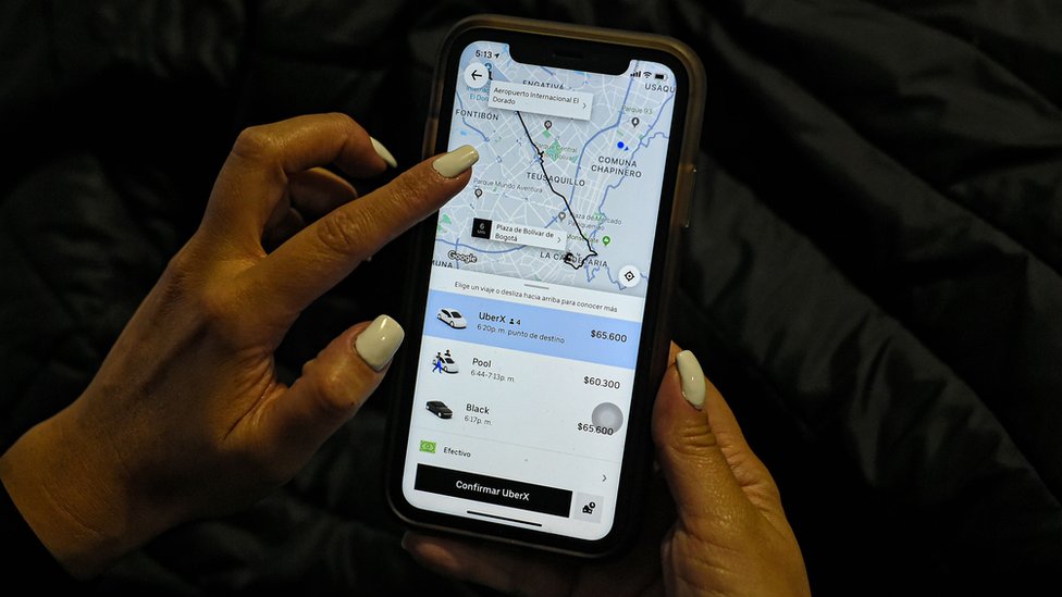 Desde el 31 de enero Uber ya no va a funcionar en Colombia. (Foto Prensa Libre: AFP)