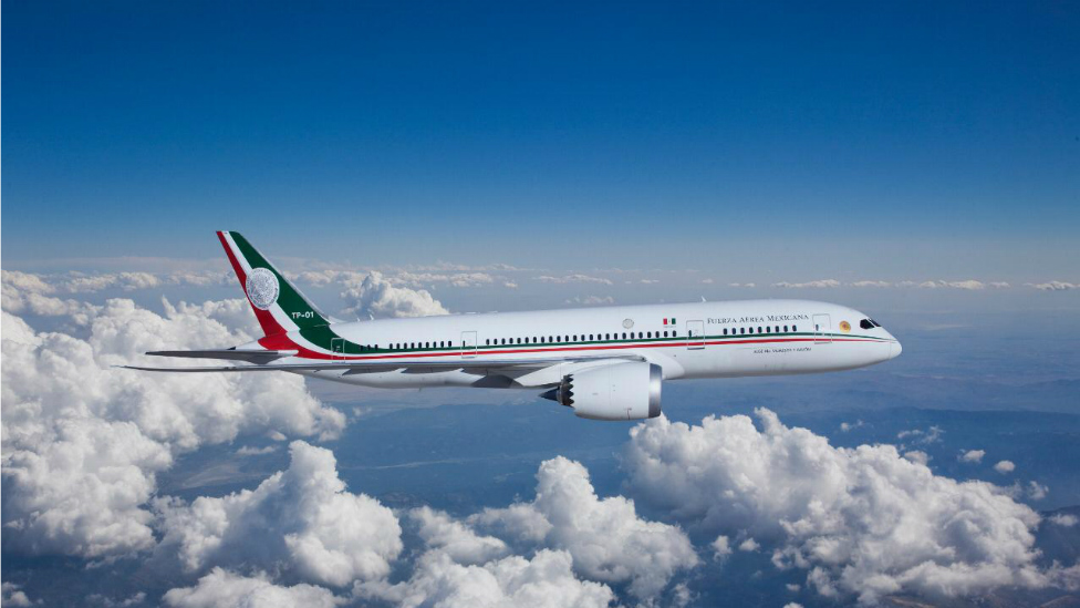 El avión presidencial de México. 