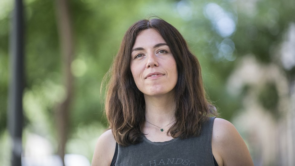 La periodista Marta Peirano se especializa en tecnologías de vigilancia y manipulación masiva. (Foto Prensa Libre: Álvaro Manguito)