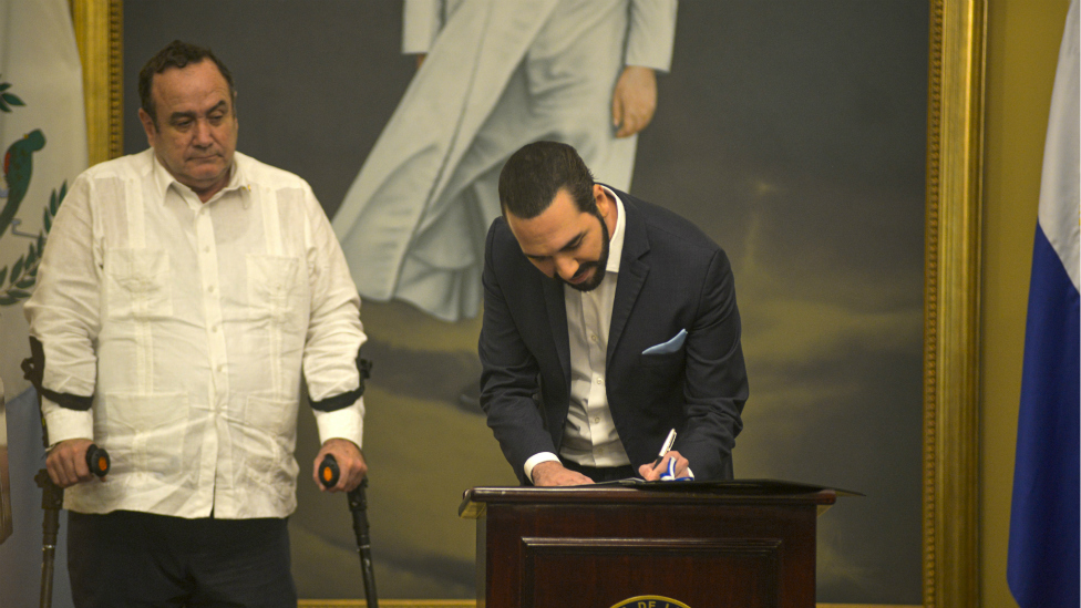 Alejandro Giammattei y Nayib Bukele firmaron un acuerdo histórico.