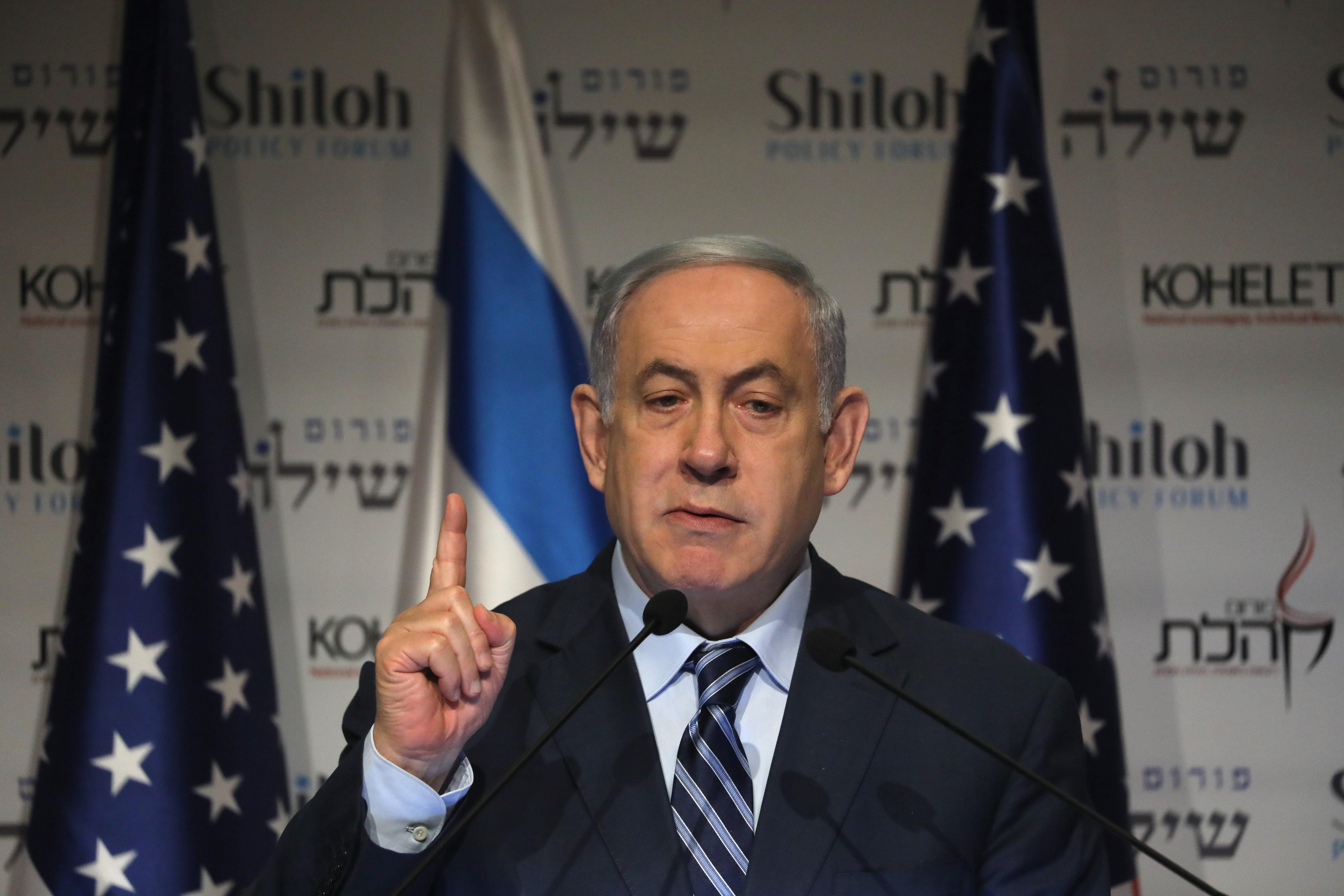 El primer ministro israelí Benjamin Netanyahu se prepara para una ofensiva si le atacan. (Foto Prensa Libre: EFE)
