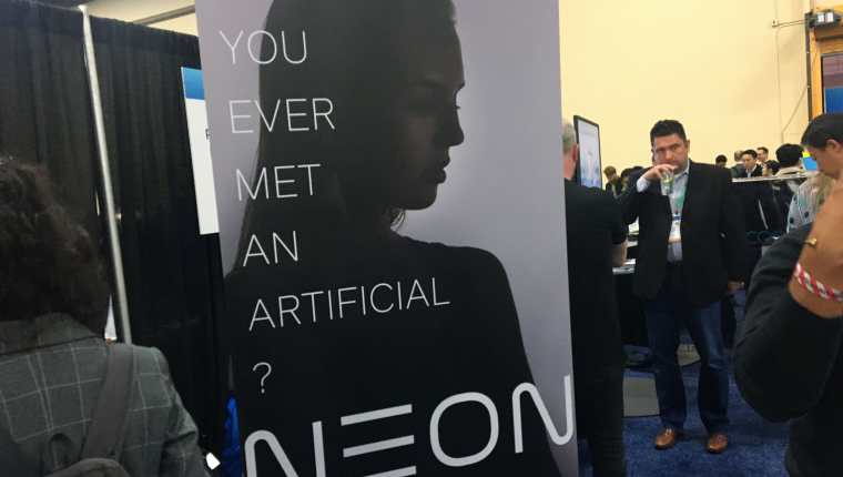 La empresa de tecnología Samsung presentó un avatar digital impulsado por Inteligencia Artificial. (Foto Prensa Libre: AFP)
