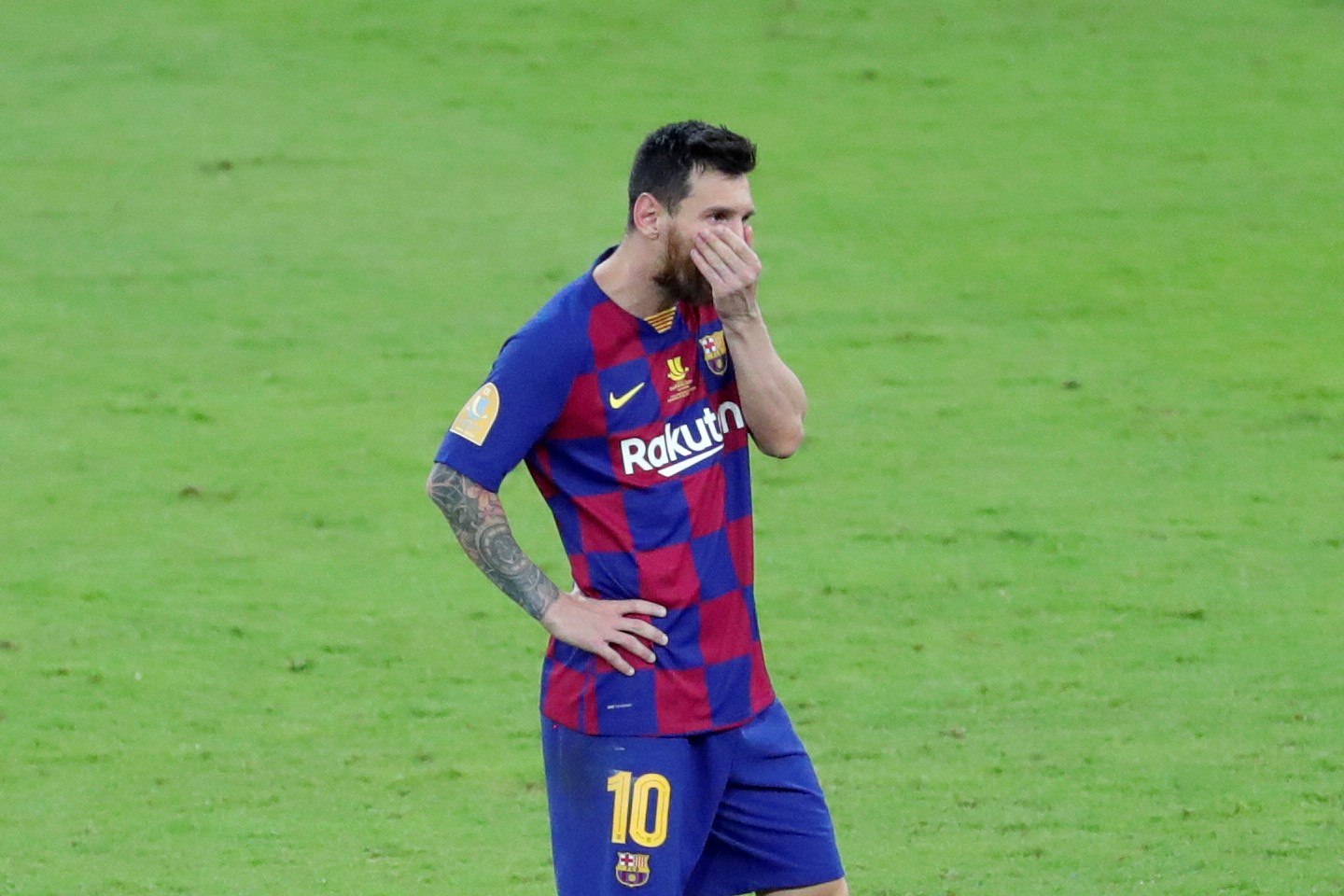 El argentino del FC Barcelona Lionel Messi. (Foto Prensa Libre: EFE)