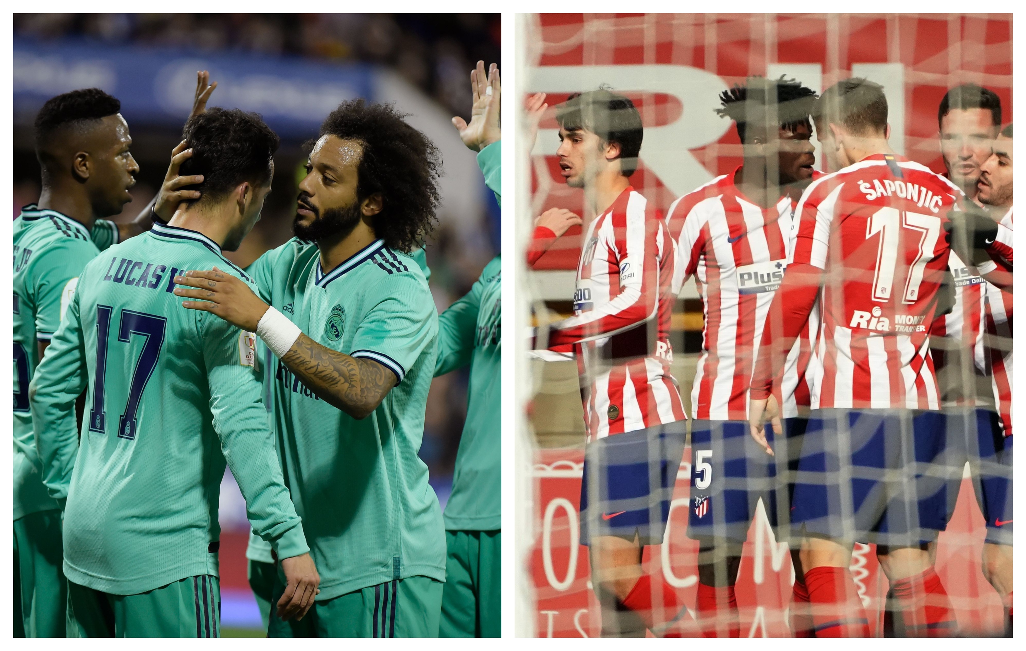 Real Madrid y Atlético volverán a chocar en La Liga. (Foto Prensa Libre: EFE y AFP)
