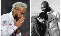 Neymar lamentó la muerte de Kobe Bryant y le dedicó un gol. (Foto Prensa Libre: AFP e Instagram Neymar Jr.)