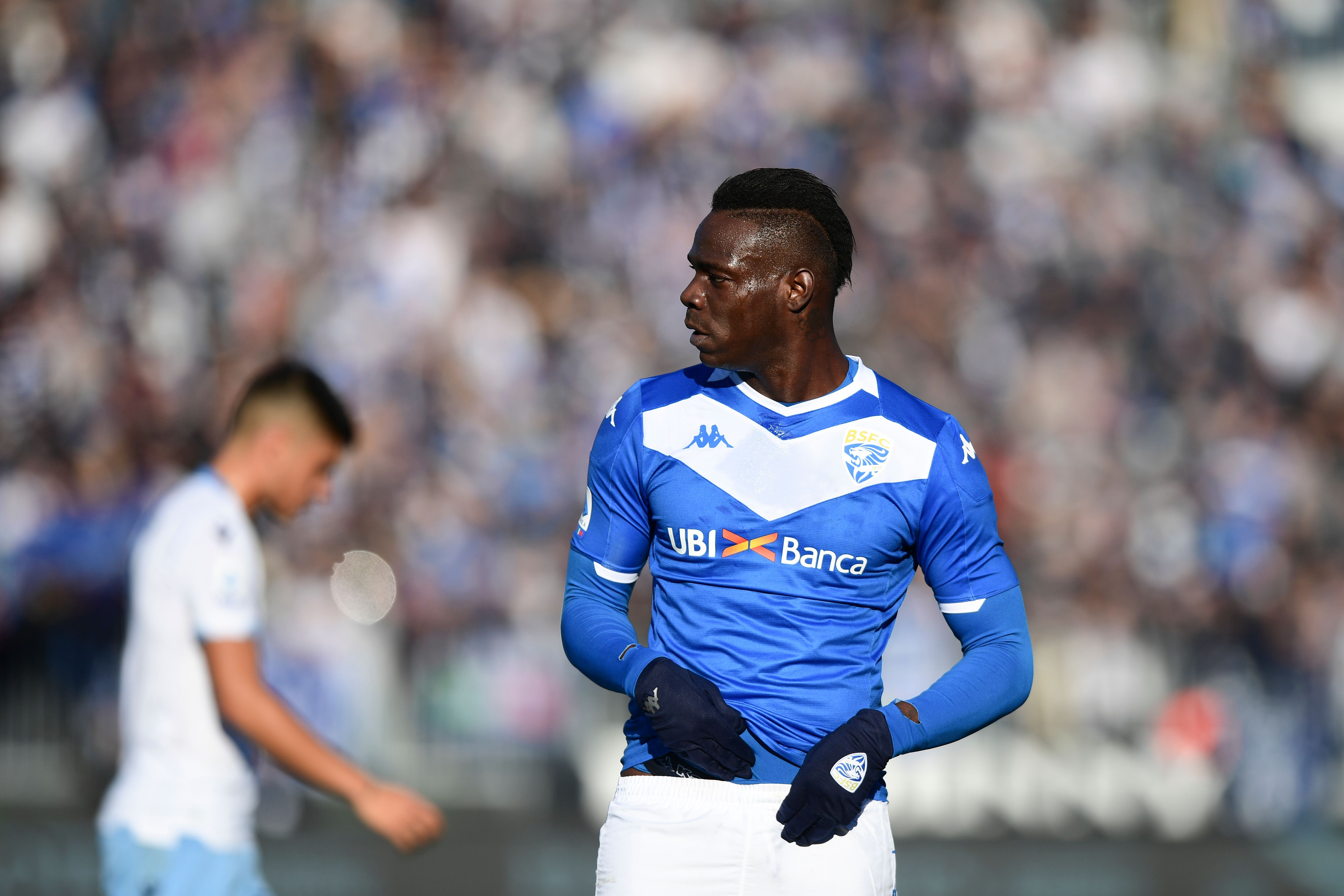 Mario Balotelli, jugador del Brescia. (Foto Prensa Libre: AFP)