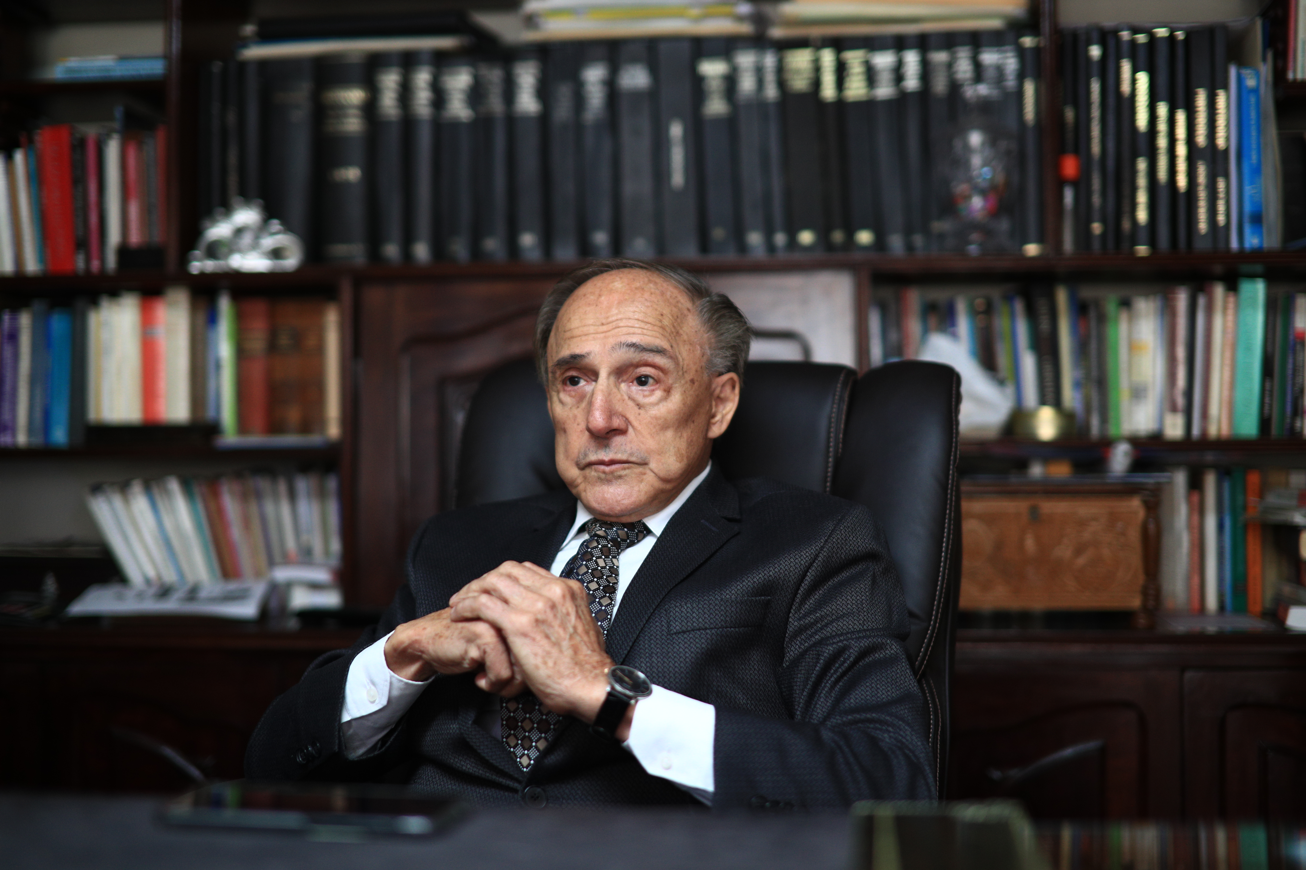 Hugo Maúl Figueroa fue magistrado de la  Corte Suprema de Justicia (1999-2004) y presidentede la misma (2000-2001)
(Foto Prensa Libre: Carlos Hernández)