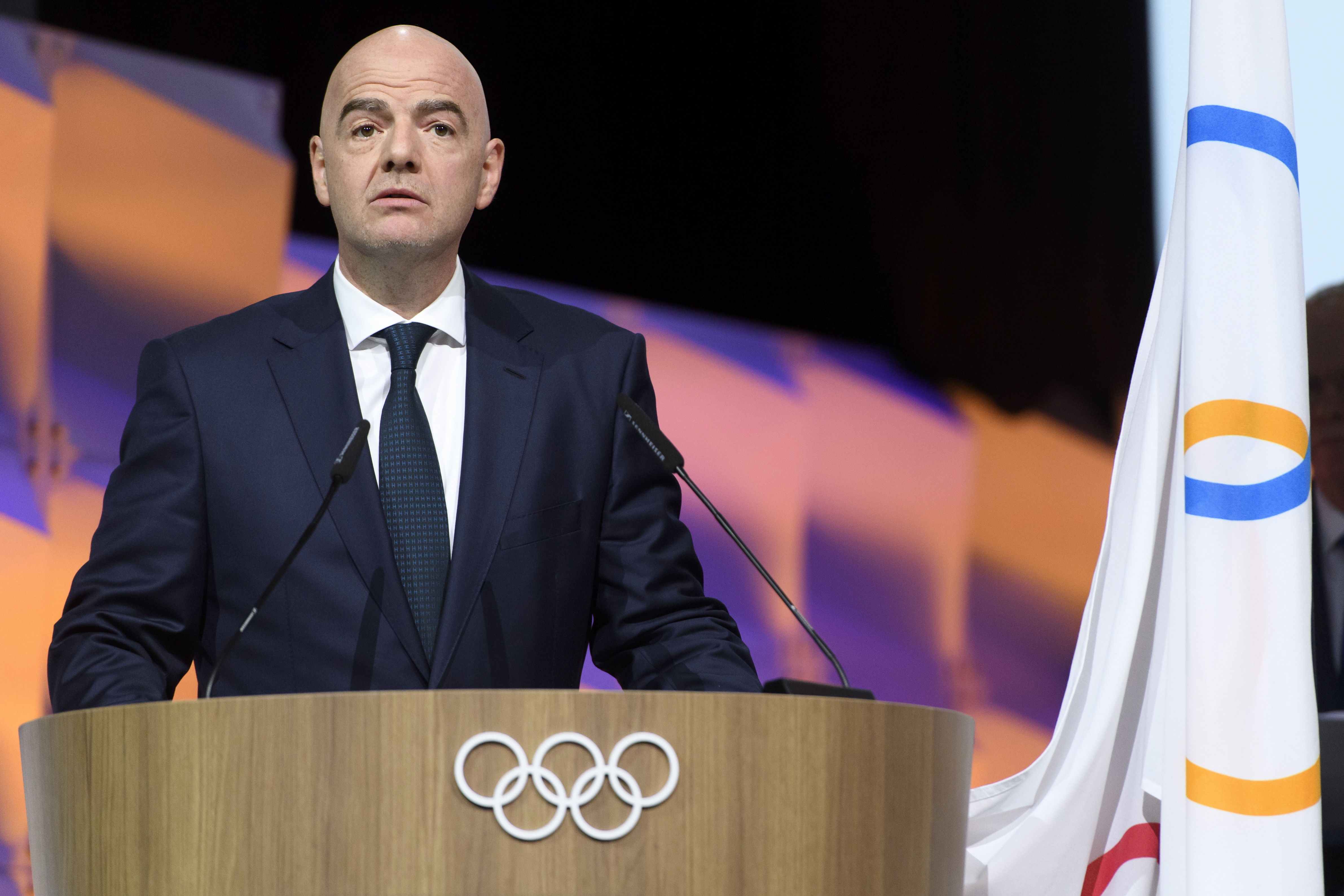 Gianni Infantino, presidente de la FIFA y ahora miembo del COI. (Foto Prensa Libre: EFE)