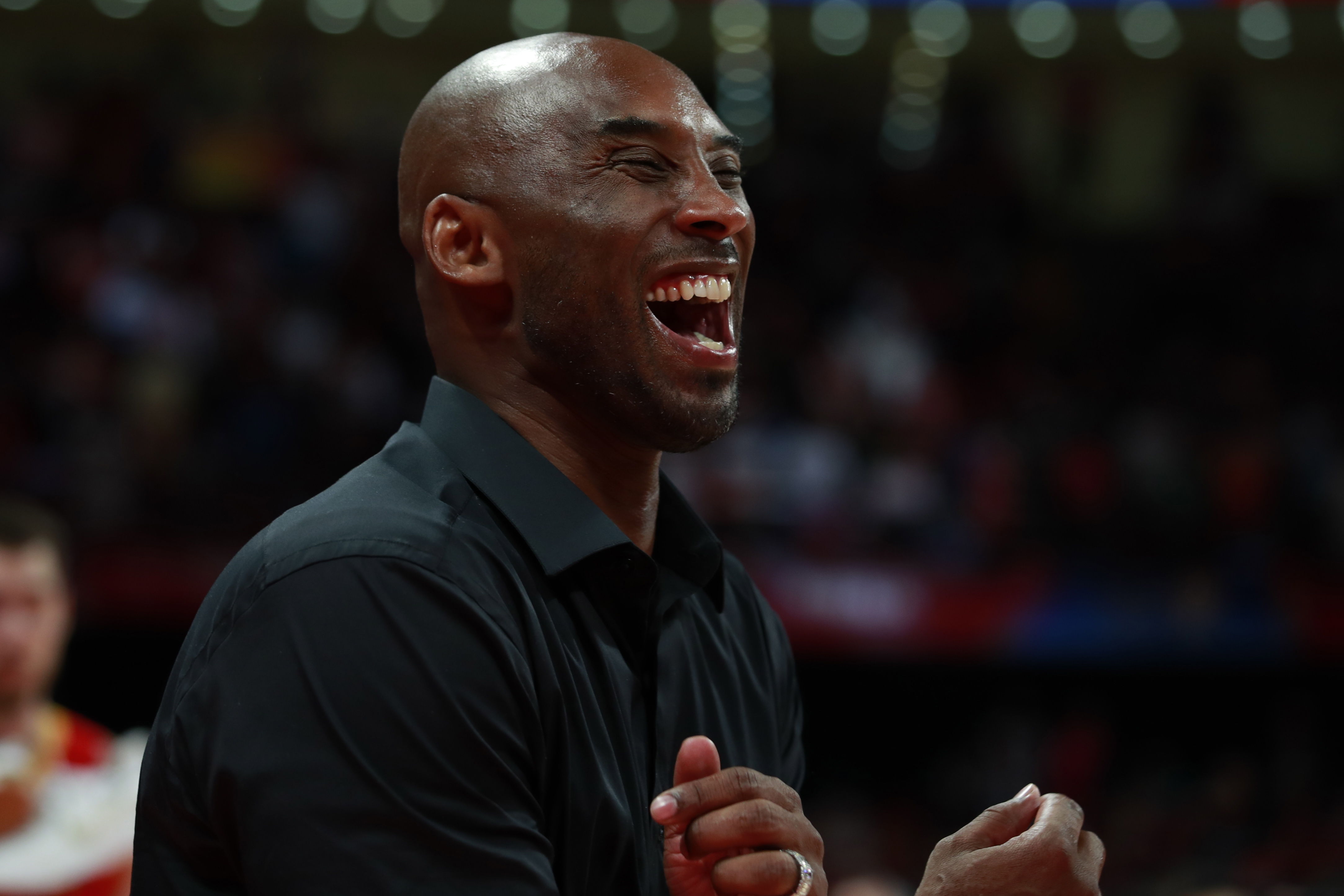Kobe Bryant, durante la final del Mundial de Baloncesto Pekín 2019 entre España y Argentina. (Foto Prensa Libre: EFE)