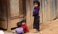 Niños de Huehuetenango son afectados por la desnutrición crónica y aguda. (Foto Prensa Libre: Mike Castillo) 