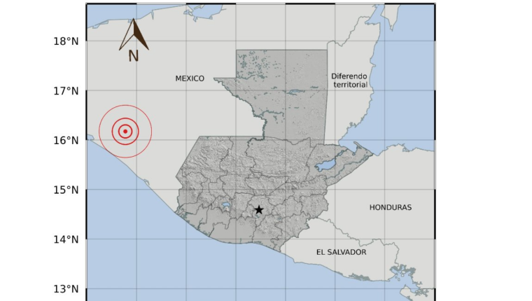 Fuerte temblor en México fue sensible en el suorccidente de Guatemala. (Foto Prensa Libre: Insivumeh) 