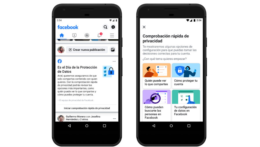 Facebook agrega más control sobre la privacidad. (Foto Prensa Libre: Facebook)