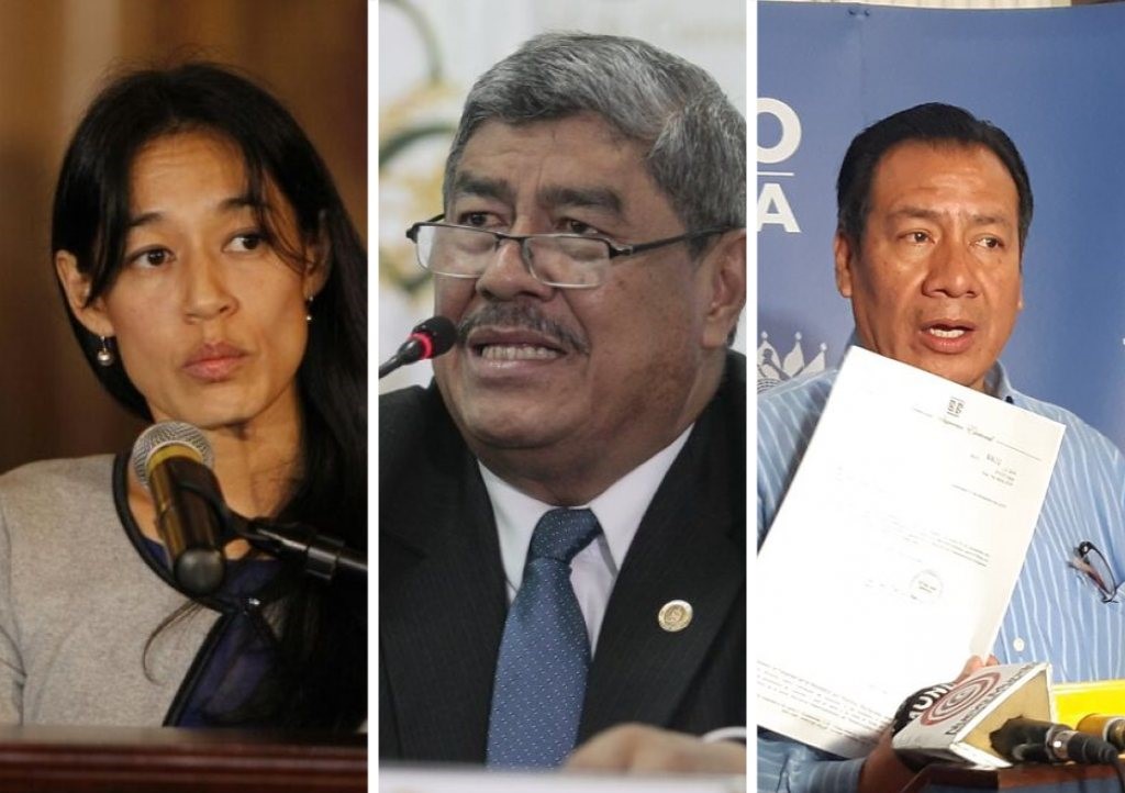  Lucrecia Hernández Mack, Carlos Mencos y Diego González, diputados electos. (Foto Prensa Libre: Hemeroteca PL) 