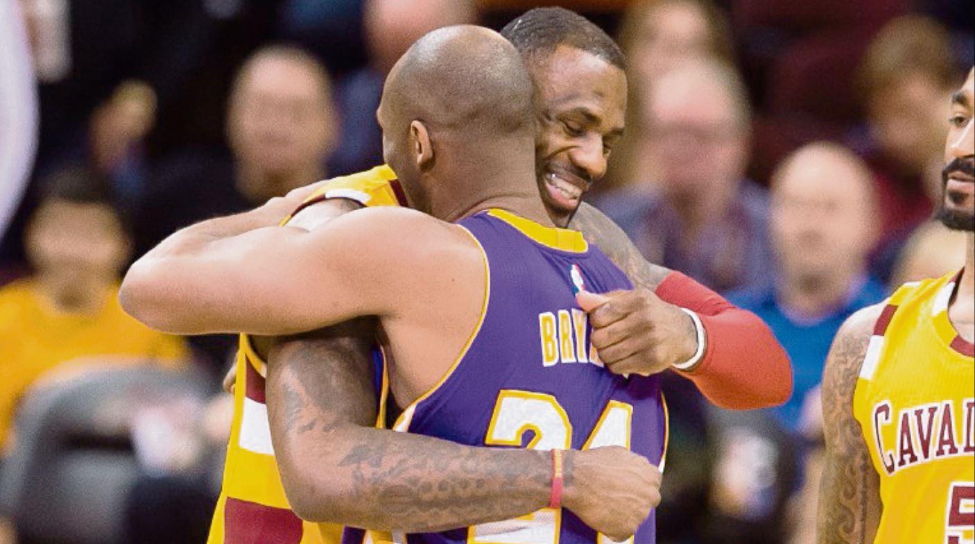 LeBron James y Kobe Bryant tenían una buena relación. (Foto Prensa Libre: Hemeroteca PL)