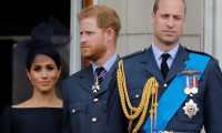 (FILES) In this file photo taken on July 10, 2018 (L-R) Britain's Meghan, Duchess of Sussex, Britain's Prince Harry, Duke of Sussex, Britain's Prince William, Duke of Cambridge and Britain's Catherine, Duchess of Cambridge, stand on the balcony of Buckingham Palace to watch a military fly-past to mark the centenary of the Royal Air Force (RAF). - Britain's Prince Harry said he and his brother Prince William were on "different paths" and admitted occasional tension in their relationship. The Duke of Sussex, 35, has been plagued by rumours of a growing rift between him and 37-year-old William, and he acknowledged that "inevitably stuff happens" given their high-profile roles in the royal family. In an interview with ITV television filmed during his recent tour of southern Africa with his wife Meghan, Harry said: "We are brothers. We will always be brothers. (Photo by Tolga AKMEN / AFP)