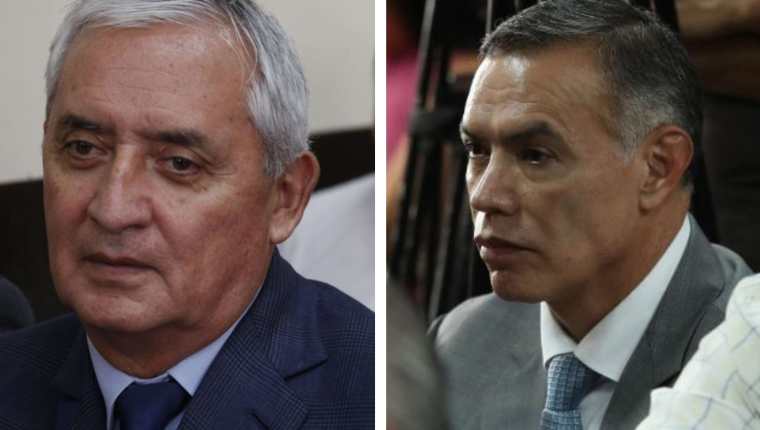 Otto Pérez Molina y Juan de Dios Rodríguez. (Foto Prensa Libre: Hemeroteca PL)