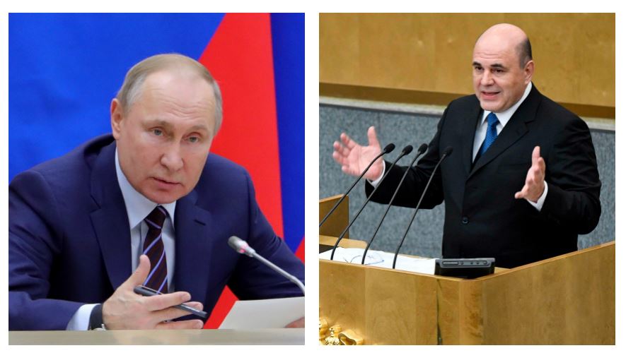 Vladímir Putin nombró a Mijaíl Mishustin como nuevo primer ministro. (Foto Prensa Libre: EFE)