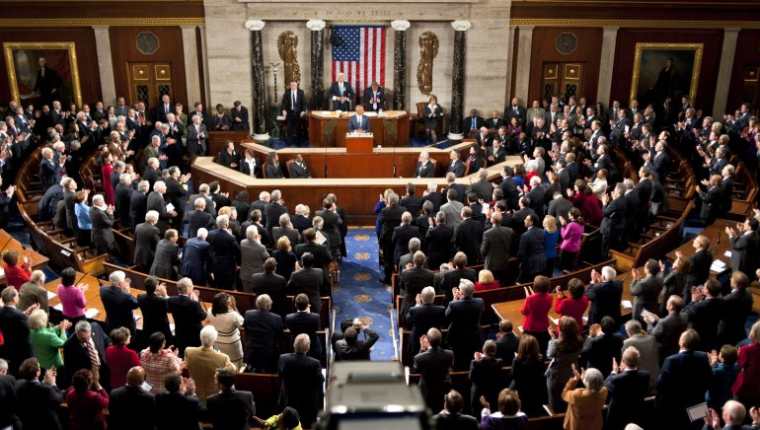 Interior de la Cámara de Representantes de Estados Unidos. (Foto Prensa Libre: EFE).