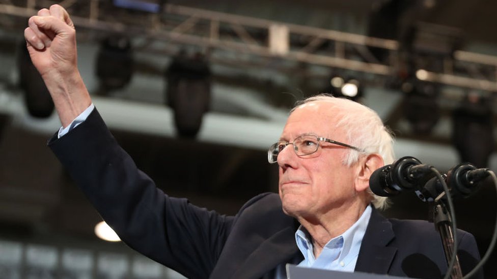 Bernie Sanders ganó este martes las primarias de New Hampshire y toma ventaja. (Foto Prensa Libre: Getty Images)