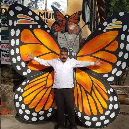 Homero Gómez fue un activo defensor de la mariposa monarca. (Foto Prensa Libre: Facebook)