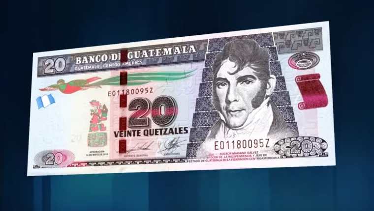 El billete de Q20 tendrá una versión conmemorativa. (Foto Prensa Libre: Hemeroteca PL)
