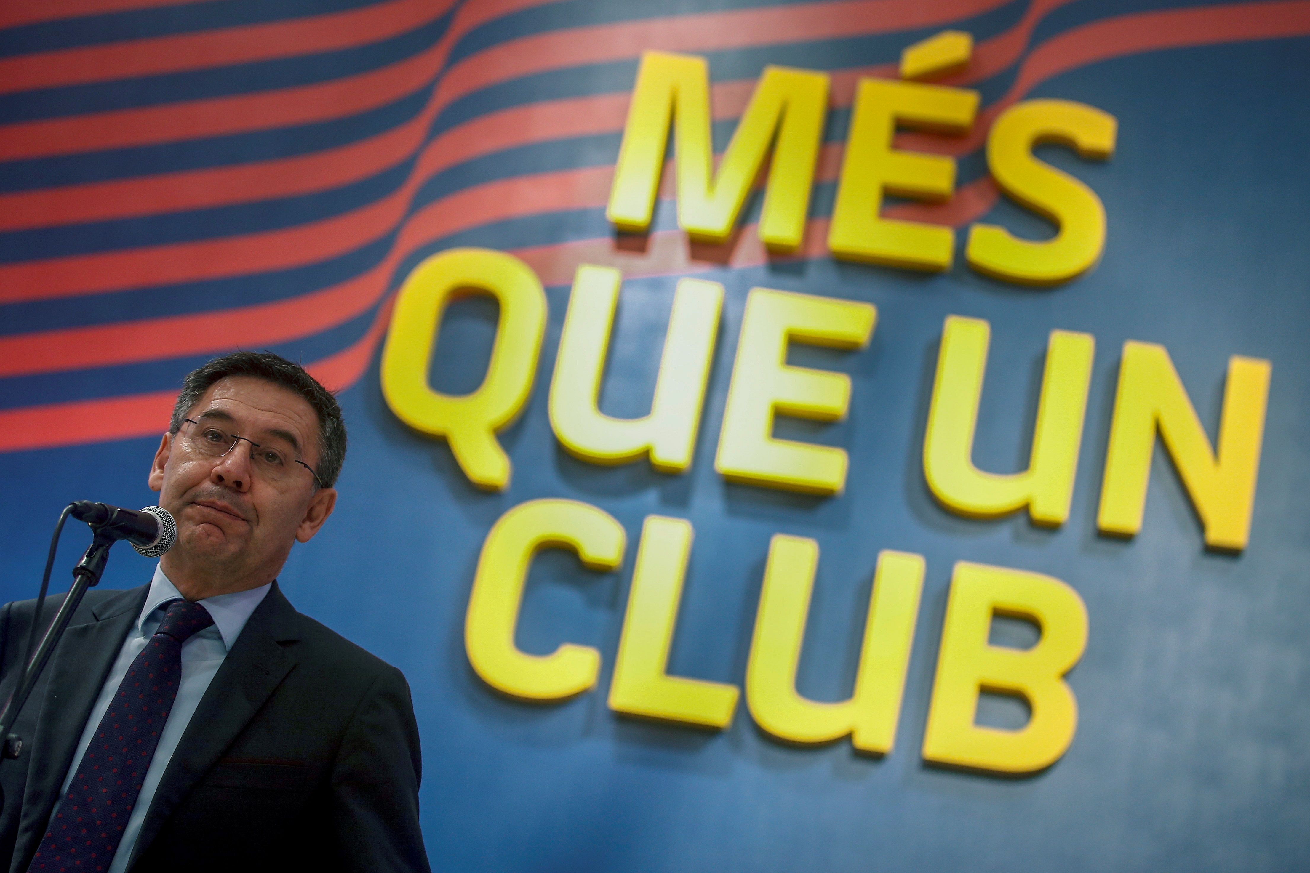 El presidente del FC Barcelona, Josep Maria Bartomeu, continúa con problemas administrativos. (Foto Prensa Libre: EFE)