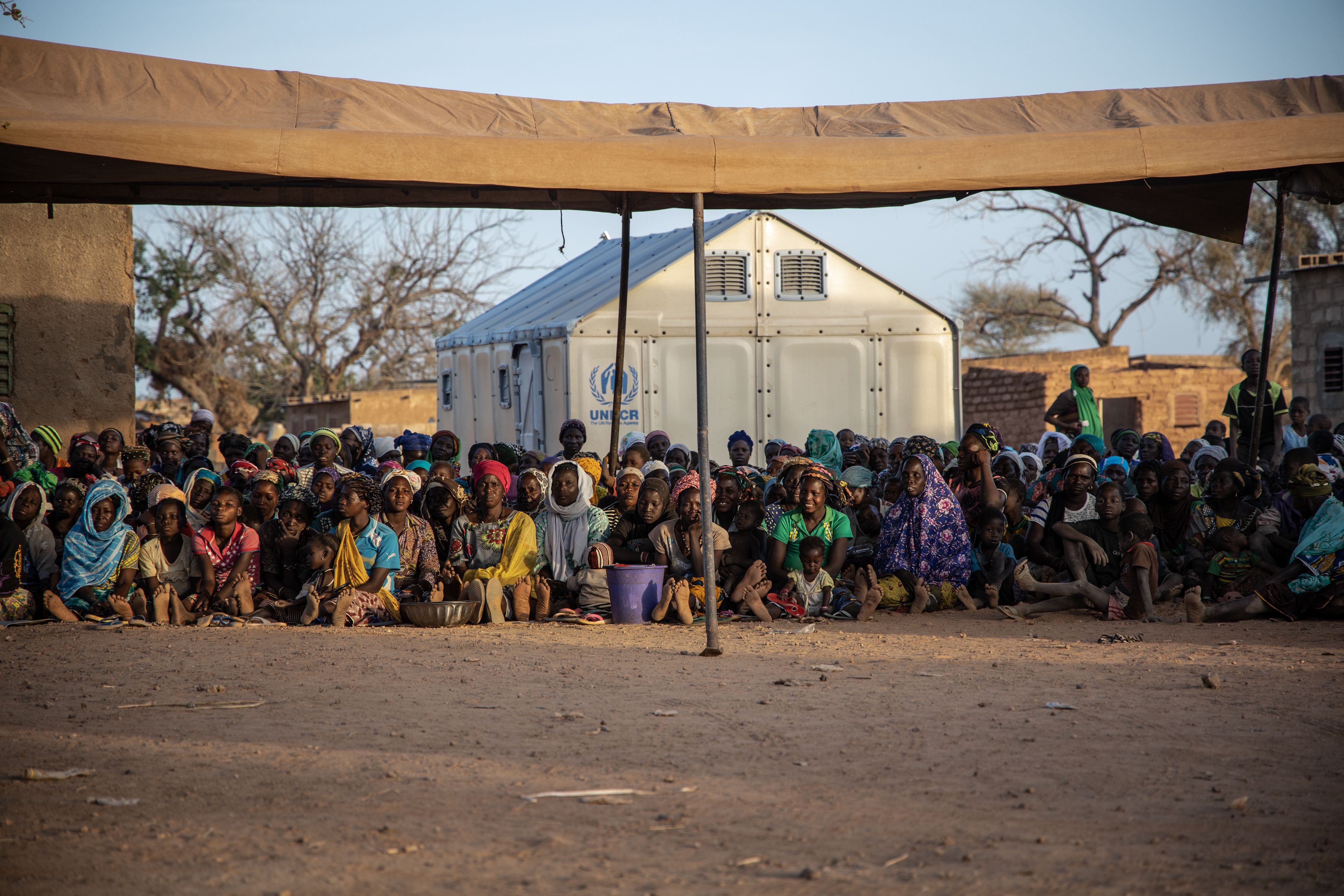 Múltiples grupos son desplazados por el conflicto interno que viven los habitantes en Burkina Faso. (Foto Prensa Libre: AFP)