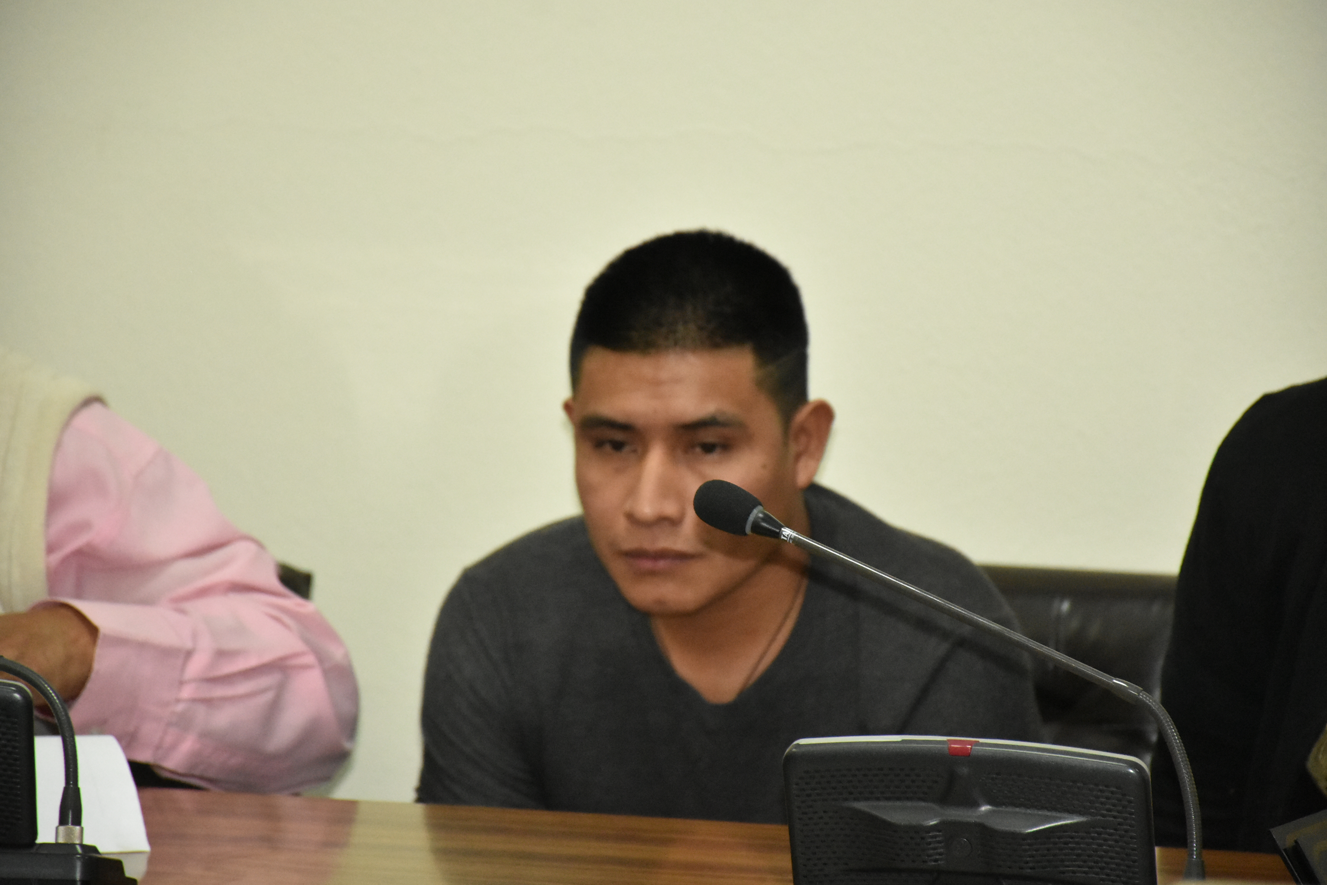 Andrés Castro Hernández fue hallado culpable de parricidio. (Foto Prensa Libre. Héctor Cordero). 