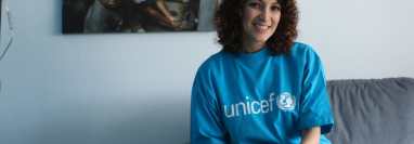 Gaby Moreno es nombrada embajadora de buena voluntad de Unicef. Es la primera guatemalteca en tener ese cargo. (Foto Prensa Libre: Keneth Cruz)