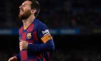 Barcelona's Argentine forward Lionel Messi celebrates after scoring his team's third goal during the Copa del Rey (King's Cup) football match between FC Barcelona and Club Deportivo Leganes SAD at the Camp Nou stadium in Barcelona, on January 30, 2020. (Photo by Josep LAGO / AFP)