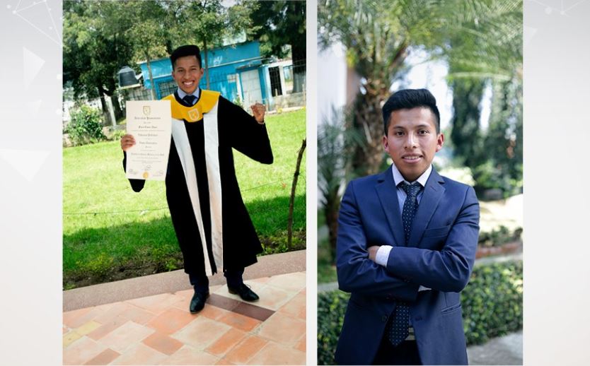 Mario Cúmez en la sede central de la Universidad Panamericana, en la zona 16, este jueves. (Foto Prensa Libre: Upana).