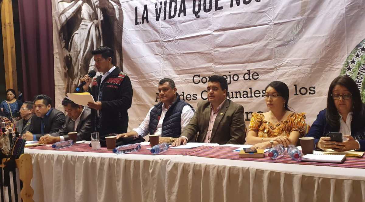 Los 48 Cantones de Totonicapán piden que se tome en cuenta a los pueblos indígenas en la toma de decisiones