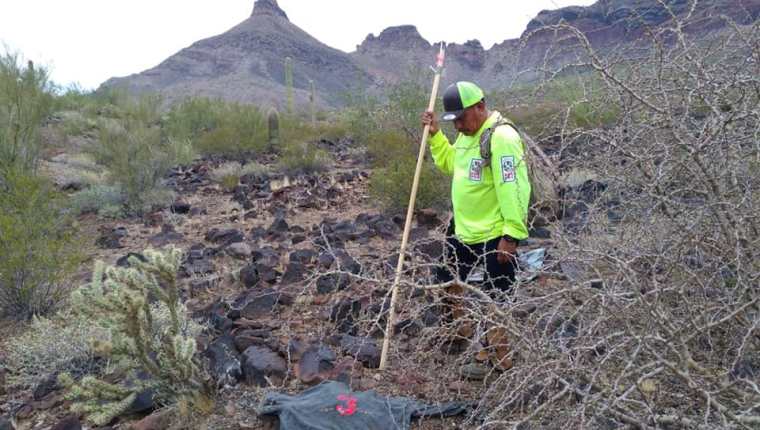Un voluntario de Águilas del Desierto busca a migrantes ene l desierto de Arizona. (Foto: Águilas del Desierto)