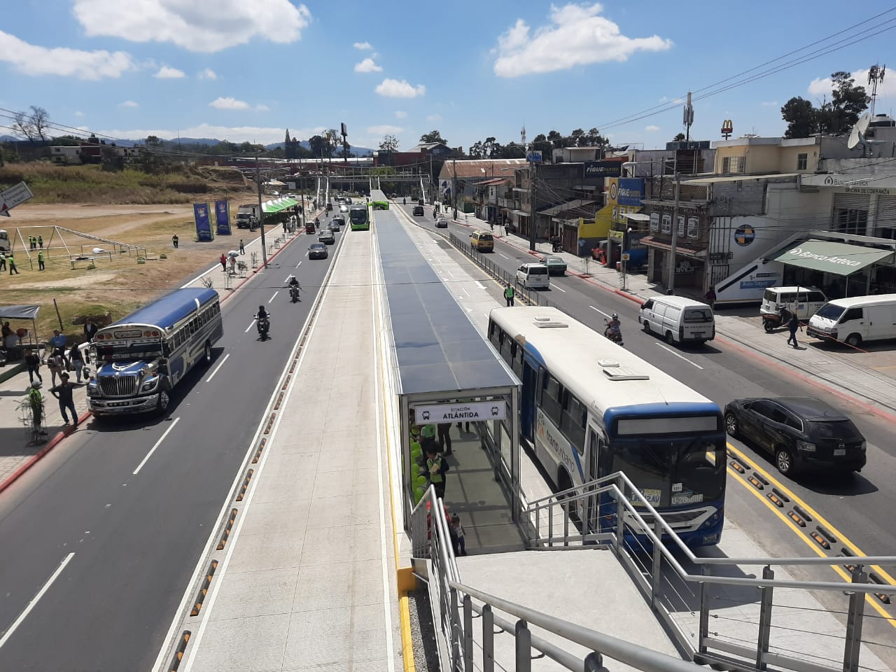 Vista de Centra Atlántida, zona 18. (Foto Prensa Libre: Andrea Domínguez).