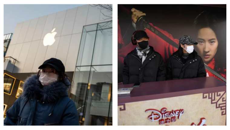 Apple y Disney sufren impacto económico por el coronavirus. (Foto Prensa Libre: AFP)