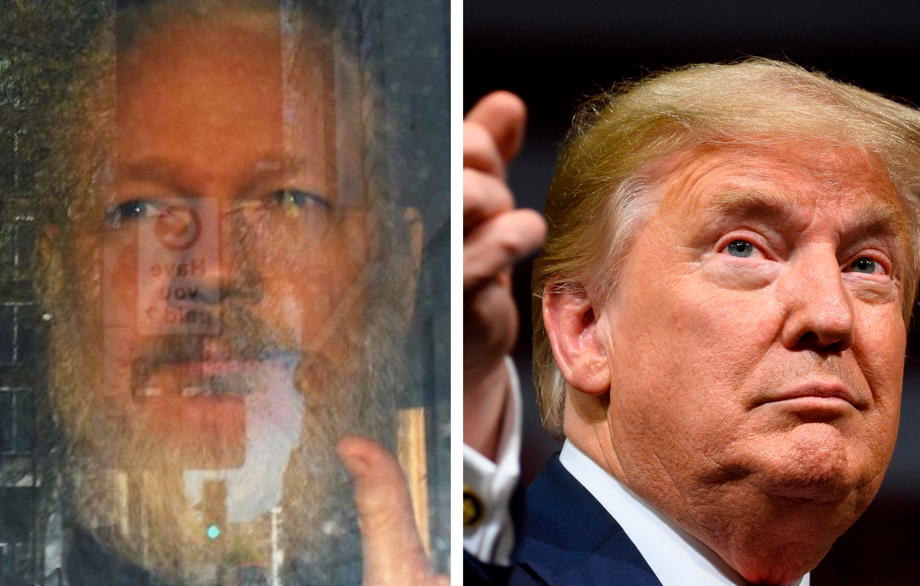 Julian Assange y Donald Trump. (Foto Prensa Libre: Hemeroteca PL)