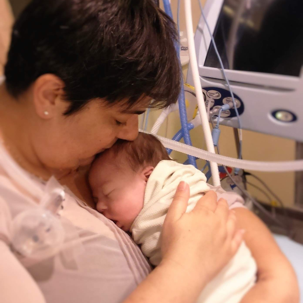 Valentina Daprile y su bebé Angelo Ray. VALENTINA DAPRILE