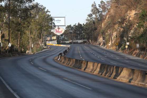 Para ingresar de Villa Nueva la ruta más transitada es la Cuesta de Villalobos. Foto Prensa Libre: Óscar Rivas