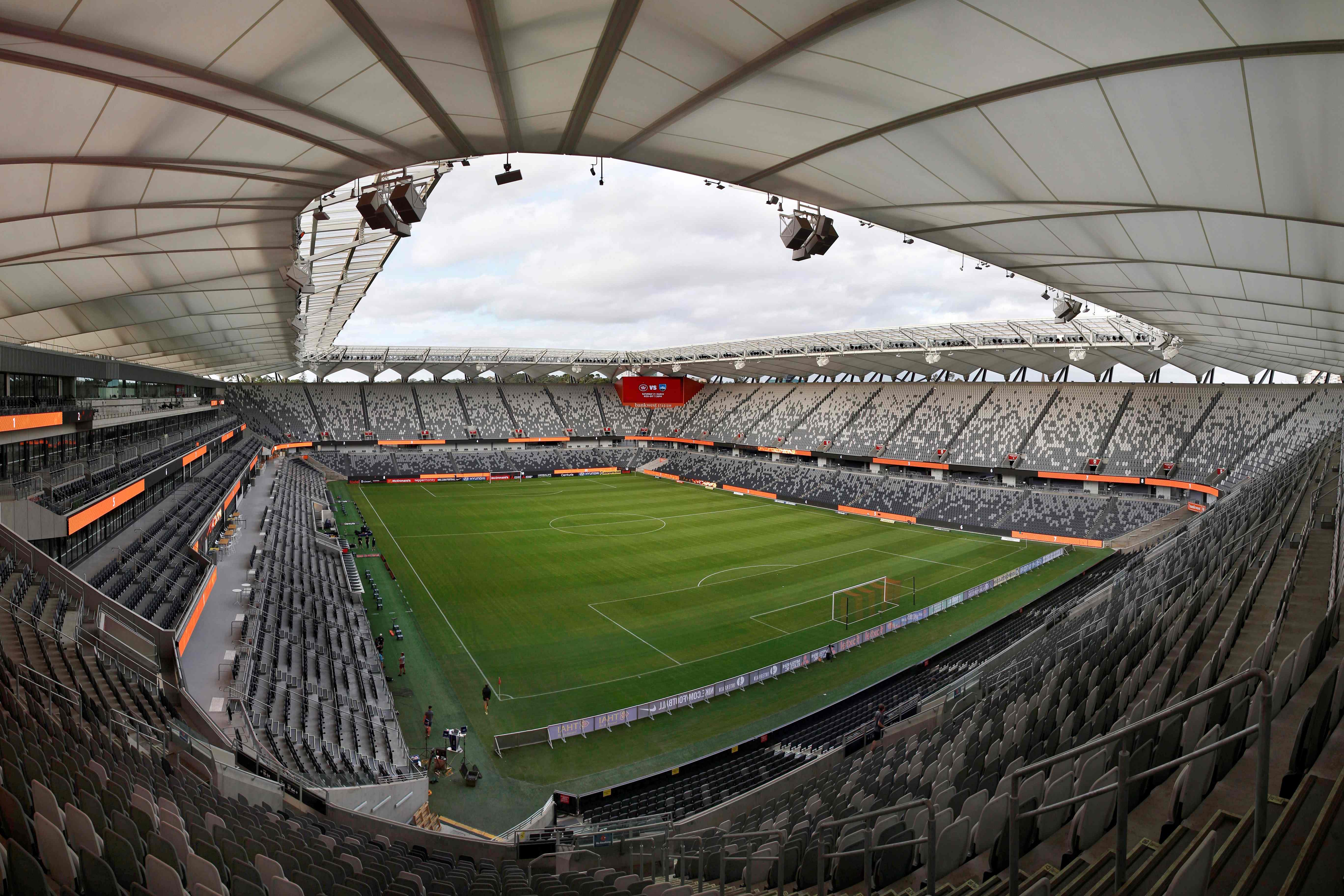 El estadio Bankwest Stadium, en Sydney, Australia. El coronavirus forzó a suspender casi toda la actividad deportiva mundial. (Foto Prensa Libre: Hemeroteca PL)