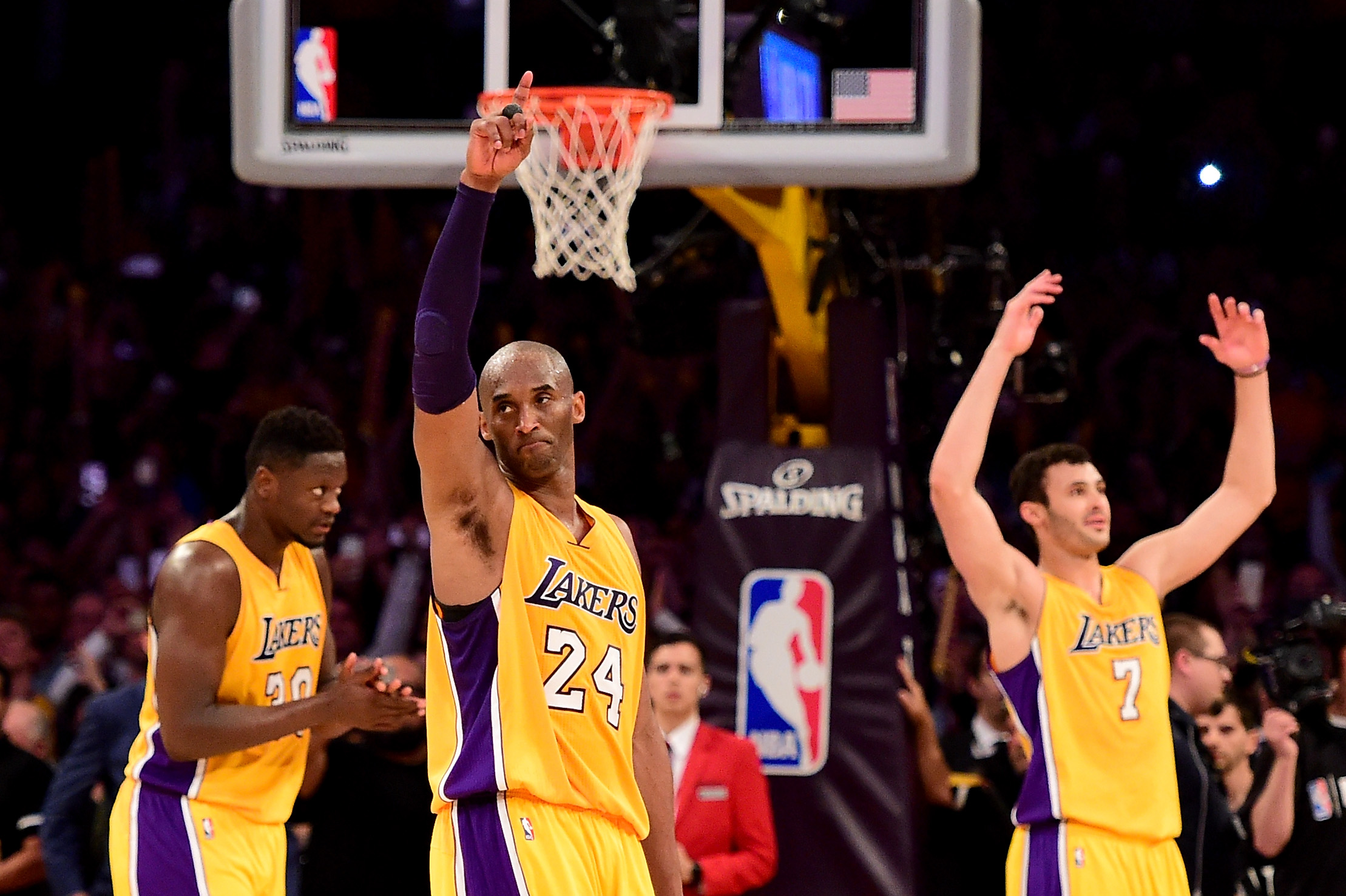  Kobe Bryant el #24 de los  Los Angeles Lakers es elegid para el Salón de la Fama de la NBA. (Foto Prensa Libre: AFP)