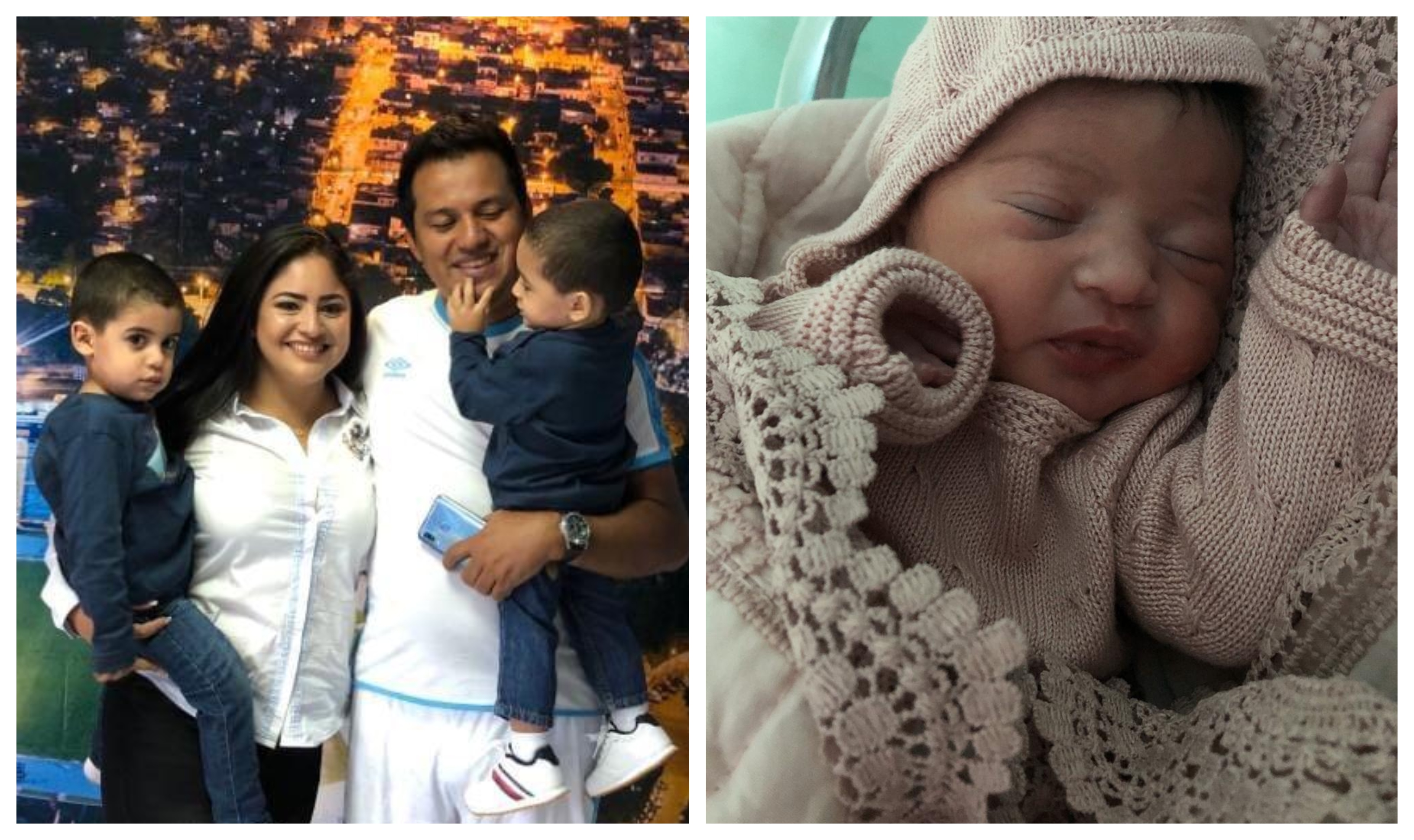 Amarini Villatoro y su esposa le dieron la bienvenida a su hija Gianna Alejandra. (Foto Prensa Libre: Cortesía Amarini Villatoro)