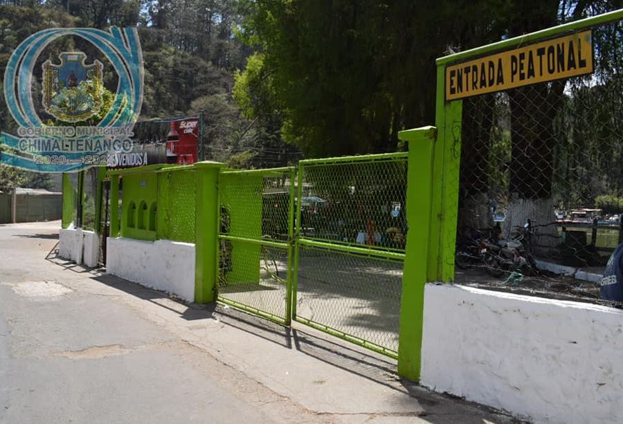 El balnearios Los Aposentos permanece cerrado. (Foto Prensa Libre: Municipalidad de Chimaltenango).