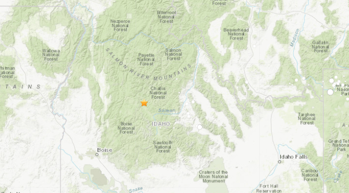 El sismo se registró en Stanley, Idaho. (Foto: hearthquake.usgs.gov)