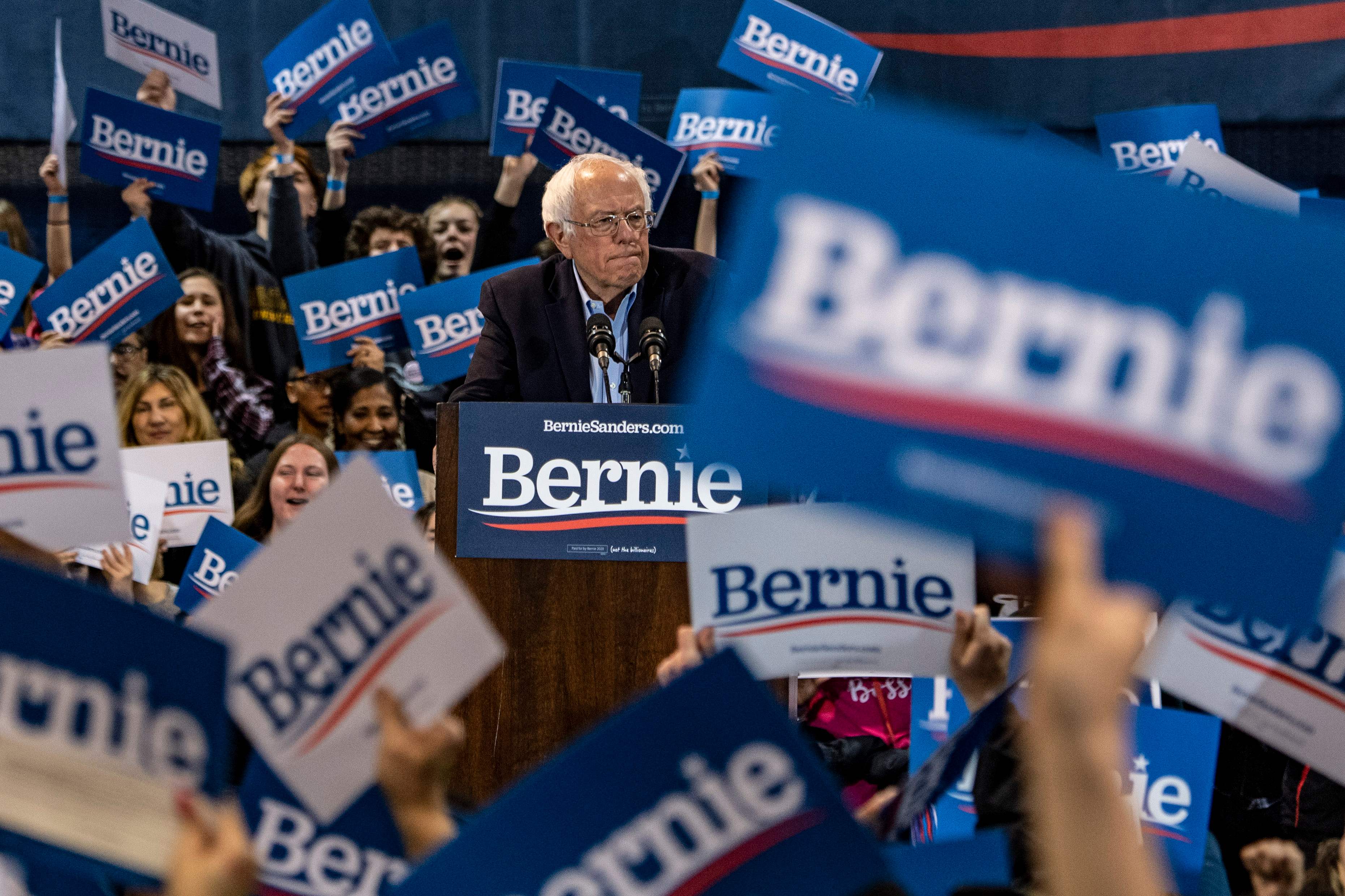Bernie Sanders lidera las encuestas en estados importantes como California. (Foto Prensa Libre: AFP)