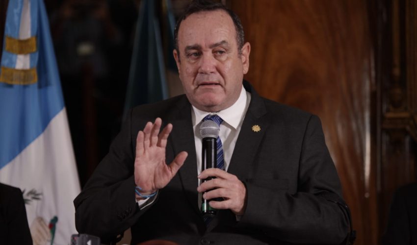Alejandro Giammattei, presidente de Guatemala. (Foto Prensa Libre: Noé Medina)